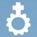 Catholic Online Dating logo: a wedding ring surmounted by a cross